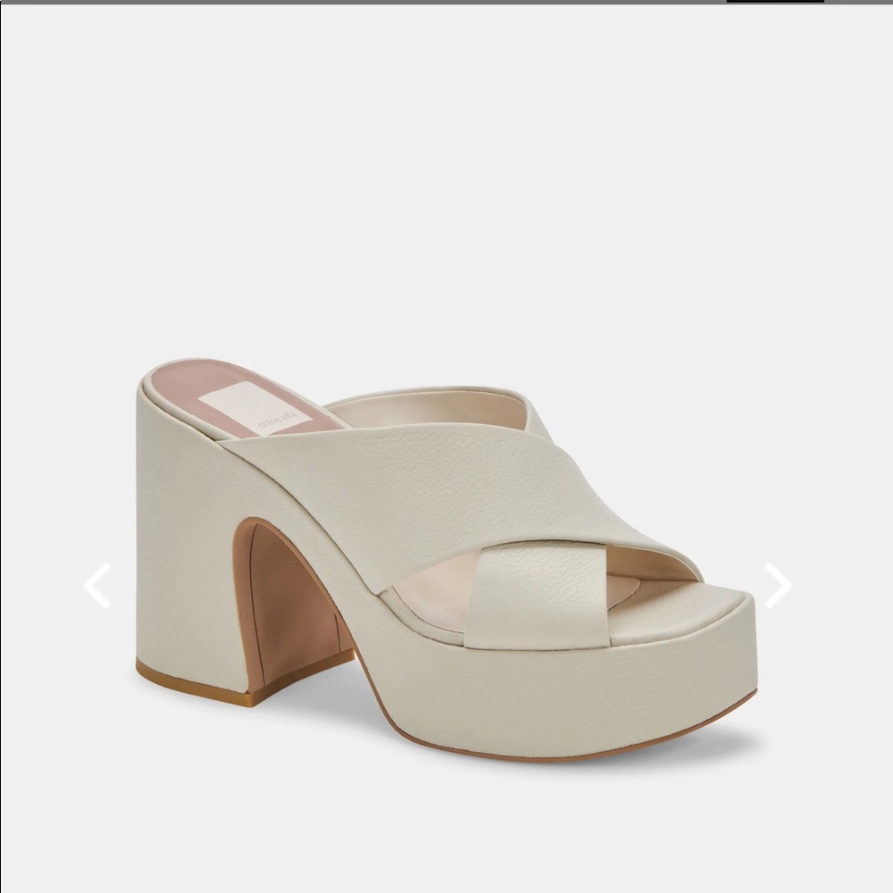 Dolce Vita Wonder Heels - Ivory Leather - NEVER WORN IN ORIGINAL BOX